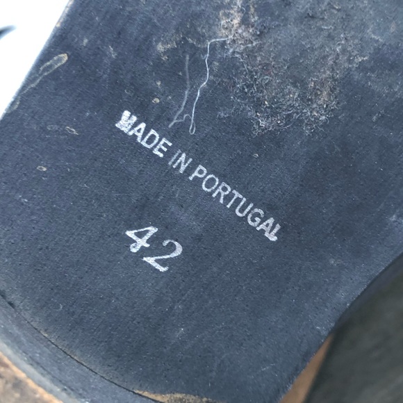 Felmini Anthropologie Over The Knee Fold Over Gray Grey Leather Boots 11/42 - Picture 17 of 17